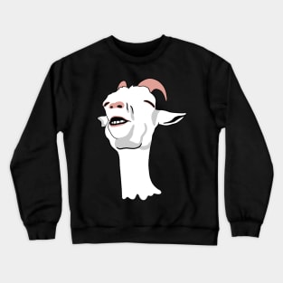 Relieved Goat Meme Crewneck Sweatshirt